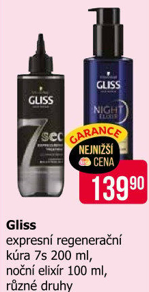 Péče na vlasy 7sec Gliss Schwarzkopf