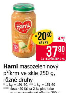 Příkrm masozeleninový Hami