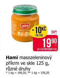 Příkrm masozeleninový Hami