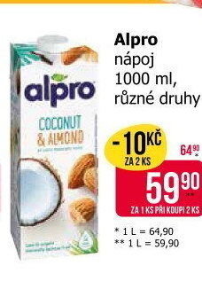 Rostlinné nápoje Alpro