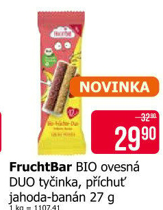 Tyčinka bio ovesná duo Frucht Bar