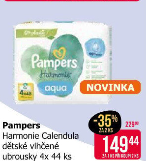 Vlhčené ubrousky dětské Harmonie Pampers