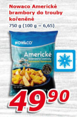 Brambory americké mražené Nowaco