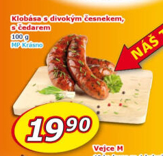 Klobása s divokým česnekem Krásno