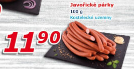 Párky javořické Kostelecké uzeniny