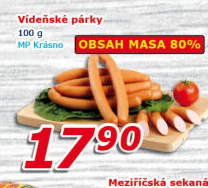 Párky vídeňské Krásno