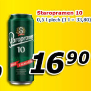 Pivo světlé výčepní 10° Staropramen