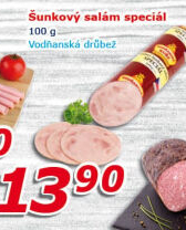 Salám šunkový kuřecí speciál Vodňanské kuře