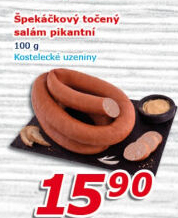 Špekáčkový salám točený pikantní Kostelecké uzeniny