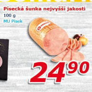 Šunka nejvyšší jakosti Maso uzeniny Písek