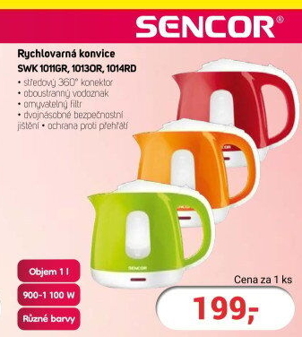 Rychlovarná konvice SWK 101x Sencor