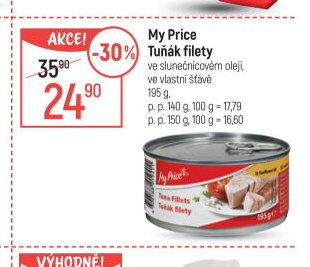 My Price Tuňák filety