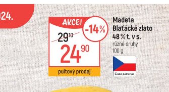 Madeta Blaťácké zlato