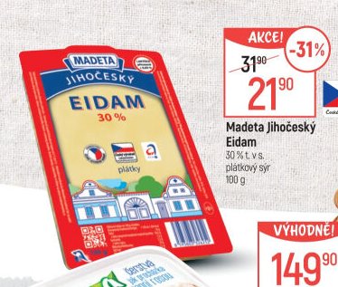 Madeta Jihočeský Eidam