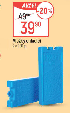 Náplně do chladicího boxu - chladicí vložky