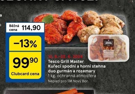 Tesco Grill Master Kuřecí spodní a horní stehna duo gurmán a rozemary