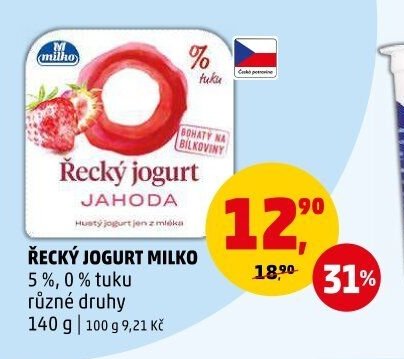 ŘECKÝ JOGURT MILKO