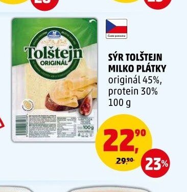 SÝR TOLŠTEJN MILKO PLÁTKY