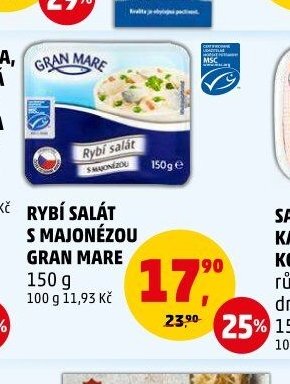 RYBÍ SALÁT S MAJONÉZOU GRAN MARE