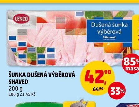 ŠUNKA DUŠENÁ VÝBĚROVÁ SHAVED