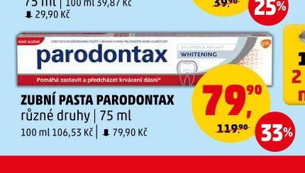 ZUBNÍ PASTA PARODONTAX různé druhy