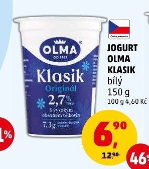 Bílý jogurt Klasik Olma