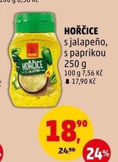 Hořčice s jalapeňo Gustito