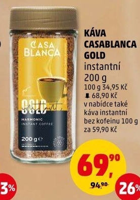 Instantní káva Casablanca Gold