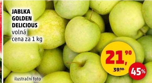 Jablka Golden Delicious