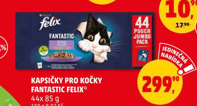 Kapsičky pro kočky Fantastic Felix Purina
