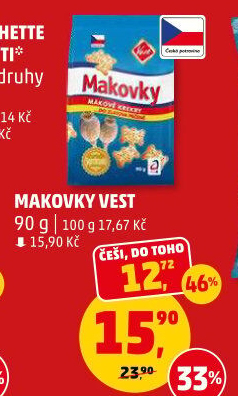 Krekry makovky Vest