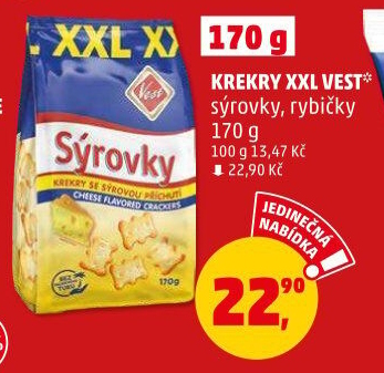 Krekry Sýrovky Vest