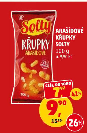 Křupky arašídové Solty