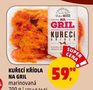 Kuřecí křídla marinovaná Na gril Penny
