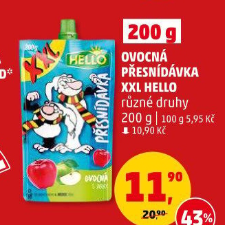 Ovocná kapsička Hello