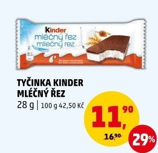 Řez mléčný Kinder