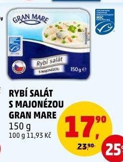 Rybí salát s majonézou Gran Mare