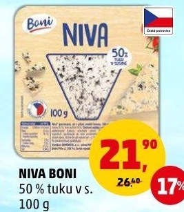 Sýr Niva 50% Boni