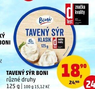 Sýr tavený Boni