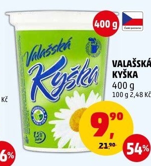 Valašská kyška Mlékárna Valašské Meziříčí