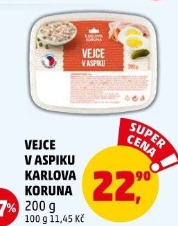 Vejce v aspiku Karlova Koruna