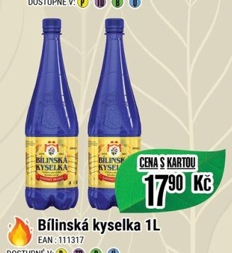 Voda Bílinská kyselka