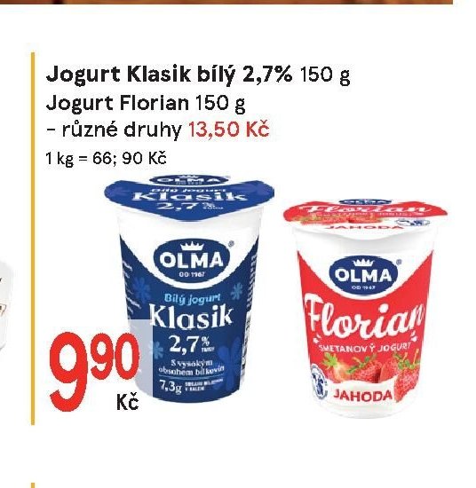 Jogurt Klasik bílý 2,7% 150 g
