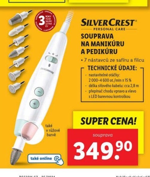 SILVERCREST PERSONAL CARE SOUPRAVA NA MANIKÚRU A PEDIKÚRU
