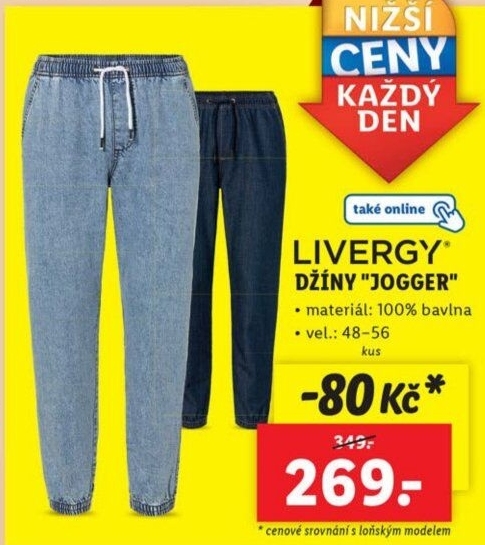 Pánské džíny Livergy