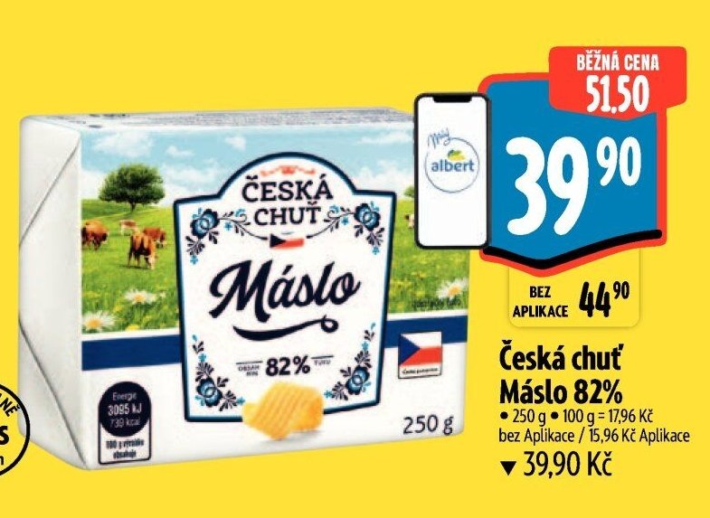 Česká chuť Máslo 82%