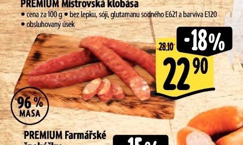 PREMIUM Mistrovská klobása