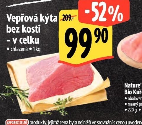 Vepřová kýta bez kosti - v celku