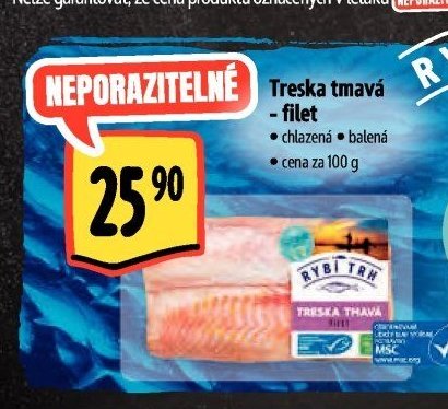 Treska tmavá - filet