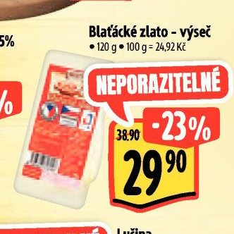 Blaťácké zlato - výseč